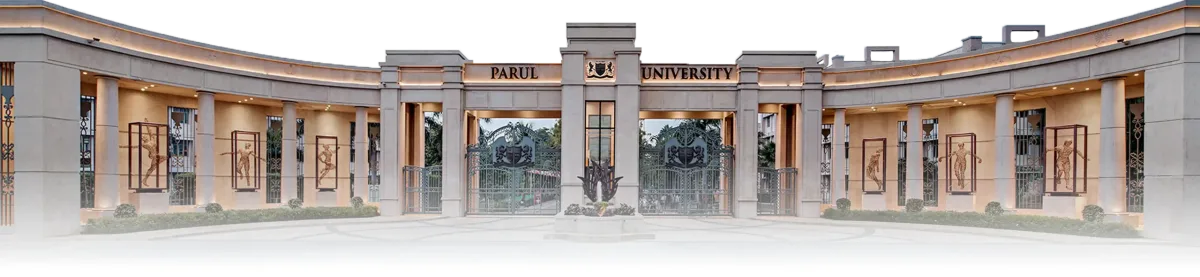 The entrance to Parul University in Vadodara